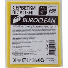 Серветки побутові Buroclean віскозні 30*38см (3шт.)