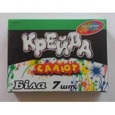 Крейда кольорова Колоріт САЛЮТ квадратна м`яка 7шт.