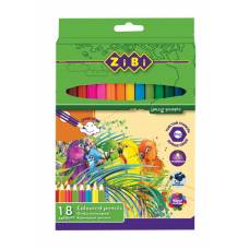 Олівці кольорові *Zibi SOFT м`які 18кол.