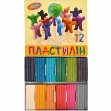 Пластилін Колоріт 215гр. 12кол.