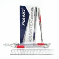 Ручка кулькова Piano PT-338 MAXRITER SILVER 0.5 мм. червона Ручка кулькова Piano PT-338 MAXRITER SILVER 0.5 мм. червона