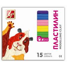 Пластилін *Луч ЗОО (МІНІ) 203гр. 15кол.
