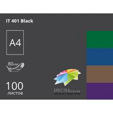 Папір КМА кольоровий А4 Spectra Color/Crystal 80г/м 100л темний Black (чорний)