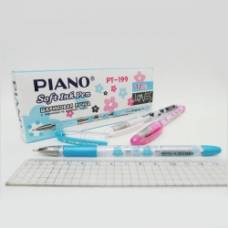 Ручка кулькова Piano PT-199 LOVES 0.5 мм. синя