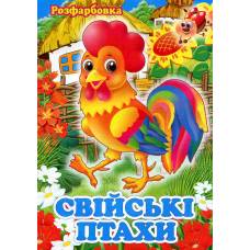 Розмальовка Х-М А4 СВІЙСЬКІ ПТАХИ