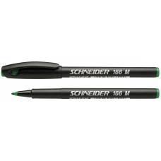 Маркер перманентний Schneider 166 круглий, зелений (1мм)