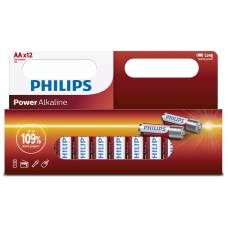 Елемент живлення alkaline Philips POWER ALKALINE LR6 (блістер 12шт.)