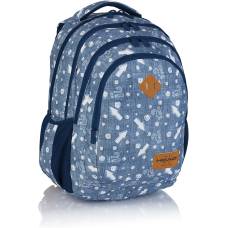 Рюкзак Head ортопедична спинка HD-345, 4 відділення 45*31*19см, джинс Рюкзак Head ортопедична спинка HD-345, 4 відділення 45*31*19см, джинс