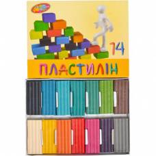 Пластилін Колоріт 250гр. 14кол.