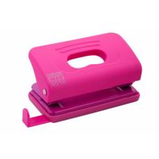 Діркопробивач Buromax (4016) пластиковий RUBBER TOUCH, 10арк. рожевий