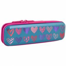Пенали 1Вересня металевий COLORFUL HEART