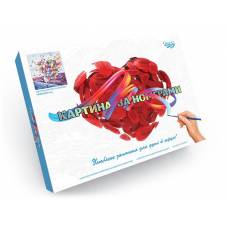 *картина за номерами Danko Toys LUX ДІВЧИНА З ПОВІТРЯНИМИ КУЛЬКАМИ  в коробці 400*500мм