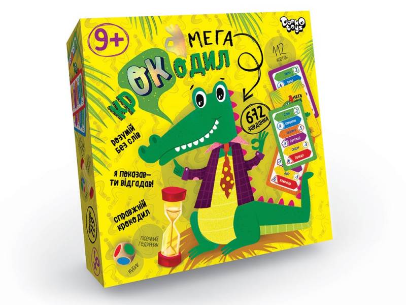 Гра Danko Toys вікторинна МЕГА-КРОКОДИЛ Гра Danko Toys вікторинна МЕГА-КРОКОДИЛ