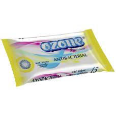 Серветки вологі Ozone дитячі ANTIBACTERIAL з екстрактом ромашки (15шт.)