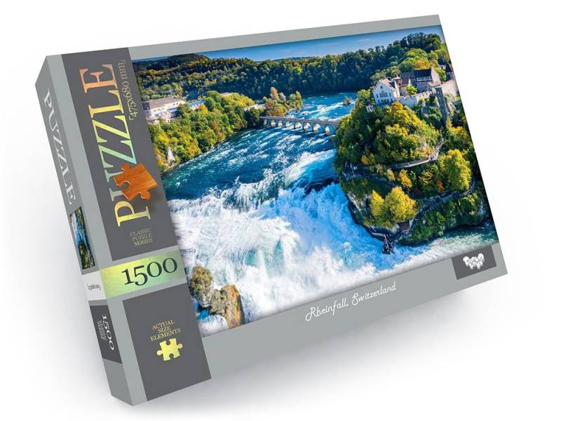 Пазл Danko Toys 1500 ел. RHEINFALL SWITZERLAND 475*680мм. Пазл Danko Toys 1500 ел. RHEINFALL SWITZERLAND 475*680мм.