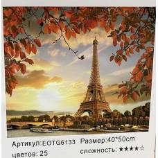 картина за номерами VL LUX ЕЙФЕЛЕВА ВЕЖА в коробці 400*500мм