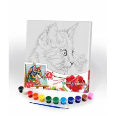холст-полотно Danko Toys CANVAS PAINTING з фарбами 310*310мм