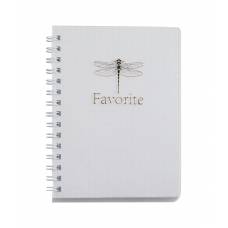 Бюромакс FAVOURITE, PASTEL A6 80л, спіральний, пластик, обкл, білий Бюромакс FAVOURITE, PASTEL A6 80л, спіральний, пластик, обкл, білий