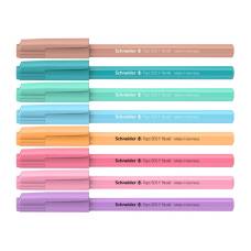 Ручка кулькова Schneider 505F TOPS PASTEL 0.5 мм. корпус асорті, синя