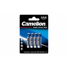 Елемент живлення солевий Camelion BLUE R03 (блістер 4шт.) синя Елемент живлення солевий Camelion BLUE R03 (блістер 4шт.) синя