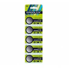 Елемент живлення таблетка Ergolux CR2032 LITHIUM (блістер 5шт.)
