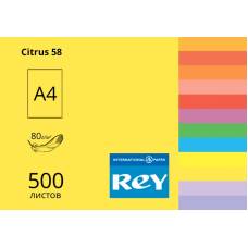 Папір КМА кольоровий А4 Rey Adagio 80г/м 500л інтенсивний Citrus (цитрус)