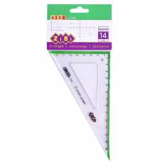 Трикутник Zibi 14см 90*60*30 з салатовою смужкою, блістер Трикутник Zibi 14см 90*60*30 з салатовою смужкою, блістер