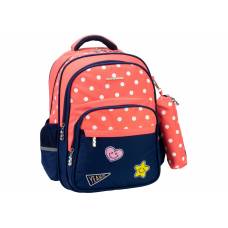 Рюкзак Cool For School ортопедична спинка 40.5*30*19см, червоно-синій