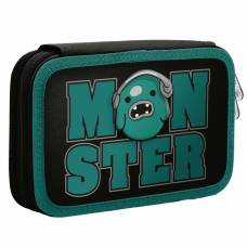 Пенали YES твердий 2 відділення MONSTER 21*14*4см