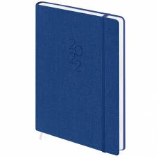 Діловий щоденник датований Поліграфіст В240 (27) TWEED НА ГУМЦІ шт.шкіра, синій