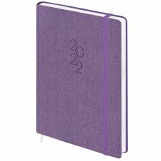Діловий щоденник датований Поліграфіст В240 (27) TWEED НА ГУМЦІ шт.шкіра, фіолетовий