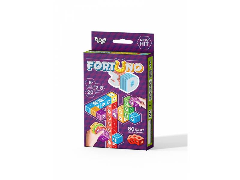 Гра Danko Toys карткова ФОРТУНО 3D 80карт Гра Danko Toys карткова ФОРТУНО 3D 80карт