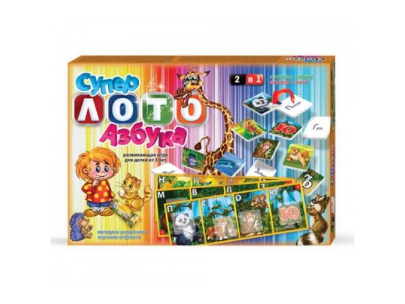 Гра Danko Toys настільна СУПЕРЛОТО+АЗБУКА Гра Danko Toys настільна СУПЕРЛОТО+АЗБУКА