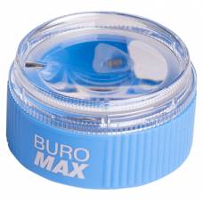 Точилка Buromax MASTER з контейнером, блакитна Точилка Buromax MASTER з контейнером, блакитна