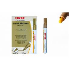 Маркер перманентний Joyko лаковий золотий