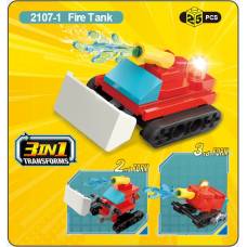 Qman 2107-1 ТРАНСПОРТ МНС (FIRE TANK) 25 дет.