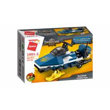Qman 1801-2 ТРАНСПОРТ ПОЛІЦІЯ/ВЕРТОЛІТ (SLEDGE-CHEETAH) 45 дет.