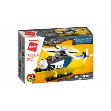 Qman 1801-3 ТРАНСПОРТ ПОЛІЦІЯ/ВЕРТОЛІТ (HELICOPTER-HAWK) 48 дет.