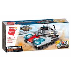 Qman 1411-2 ТРАНСПОРТ ВІЙСЬКОВИЙ/КОРАБЕЛЬ (HEAVY ARMORED TANK)  86 дет.