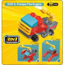 Qman 2107-2 ТРАНСПОРТ МНС (PUMPER FIRE ENGINE) 30 дет.