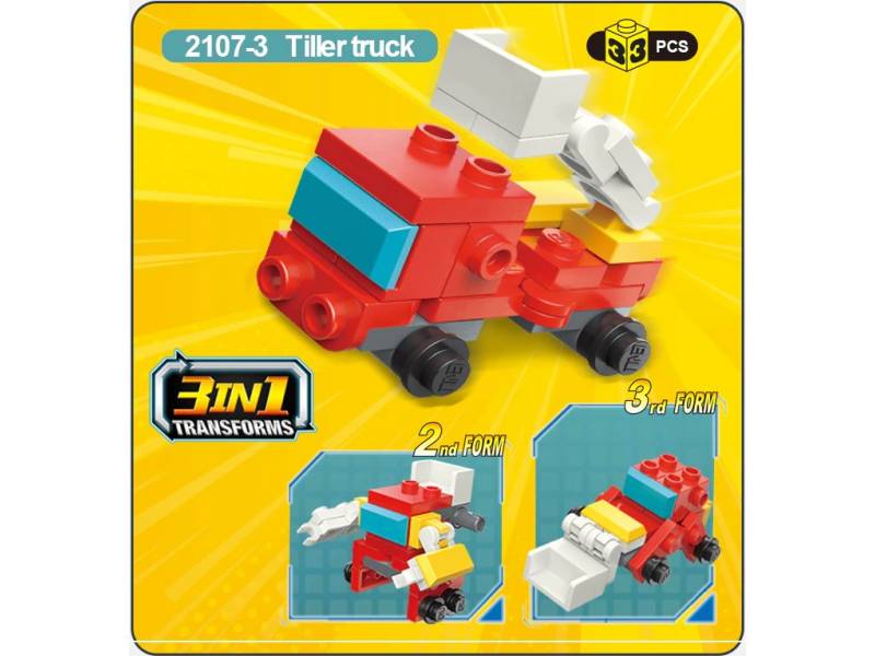 Qman 2107-3 ТРАНСПОРТ МНС (TILLER TRUCK) 33 дет. Qman 2107-3 ТРАНСПОРТ МНС (TILLER TRUCK) 33 дет.