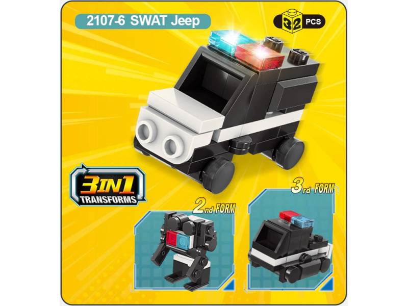 Qman 2107-6 ТРАНСПОРТ МНС (SWAT JEEP) 32 дет. Qman 2107-6 ТРАНСПОРТ МНС (SWAT JEEP) 32 дет.
