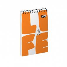 Блокнот спіральний Yes A7 LIFE 80л, спіральний