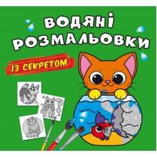 Розмальовка Кристалбук Водяні розмальовки із секретом. Кішечка