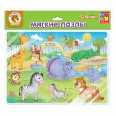 Пазл Vladi Toys м'які A4 ЗООПАРК 24 ел.
