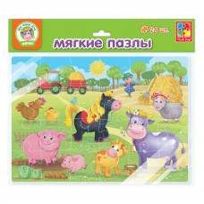 Пазл Vladi Toys м'які A4 ФЕРМА 24 ел.