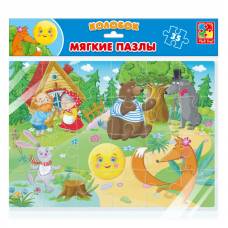 Пазл Vladi Toys м'які A4 КАЗКИ. КОЛОБОК 35 ел.