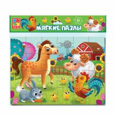 Пазл Vladi Toys м'які A4 ФЕРМА 24 ел.