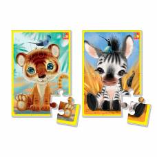 Пазл Vladi Toys м'які A5 ЗЕБРІК ТА ЛЕВЕНЯ