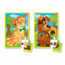 Пазл Vladi Toys м'які A5 КОТИК ТА ПЕСИК